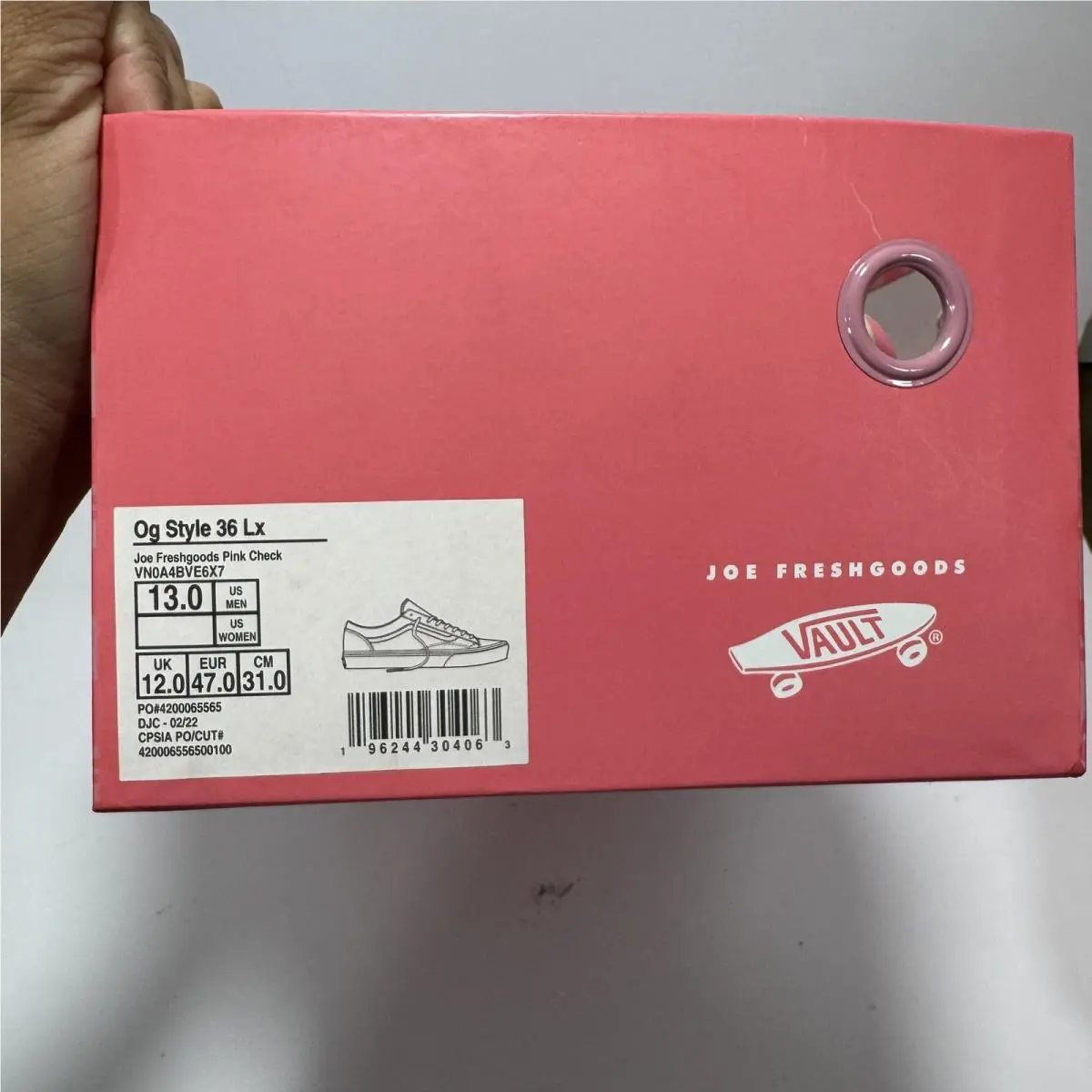 Vans shoes - OG Style 36 LX - Style - VN0A4BVE6X7 - Pink, Cream 9