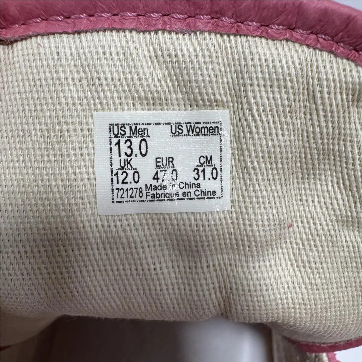 Vans shoes - OG Style 36 LX - Style - VN0A4BVE6X7 - Pink, Cream 7