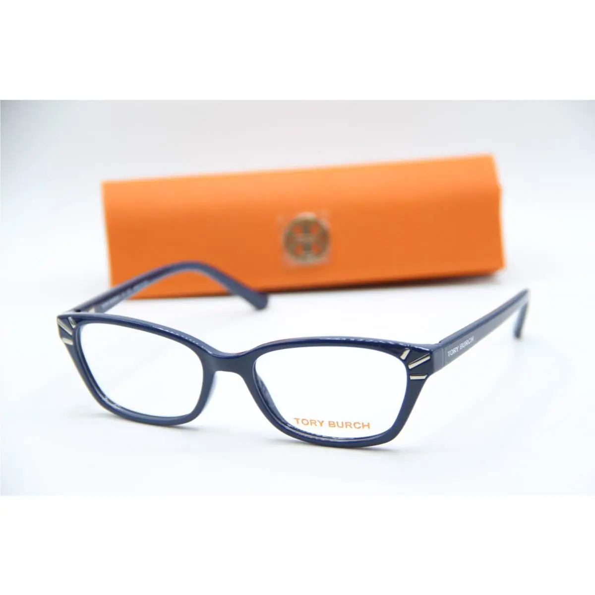 Tory Burch TY 4002 1370 Blue Silver Frames Eyeglasses 52-16