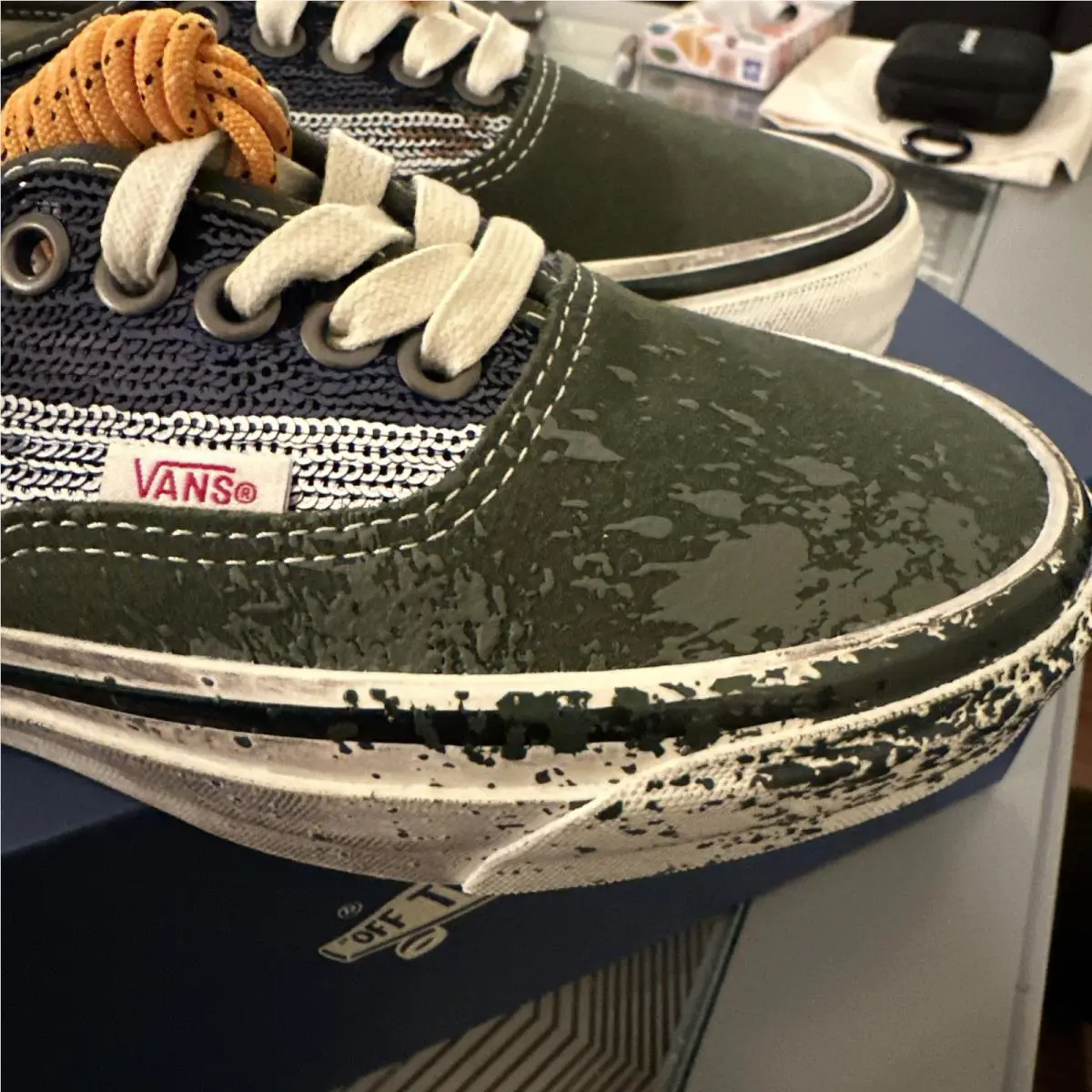 Vans shoes - VANS Authentic - Authentic - VN000DB824O - Green 9