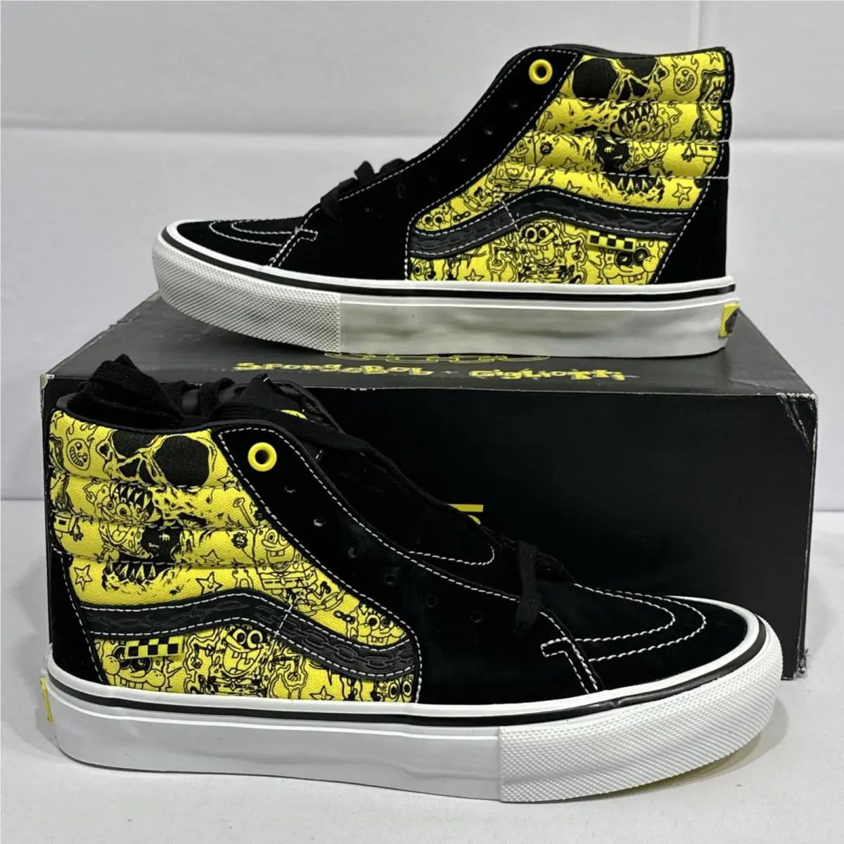 Vans shoes - Vans Sk8 Hi - (Spongebob) Gigliotti Black/Yellow 0