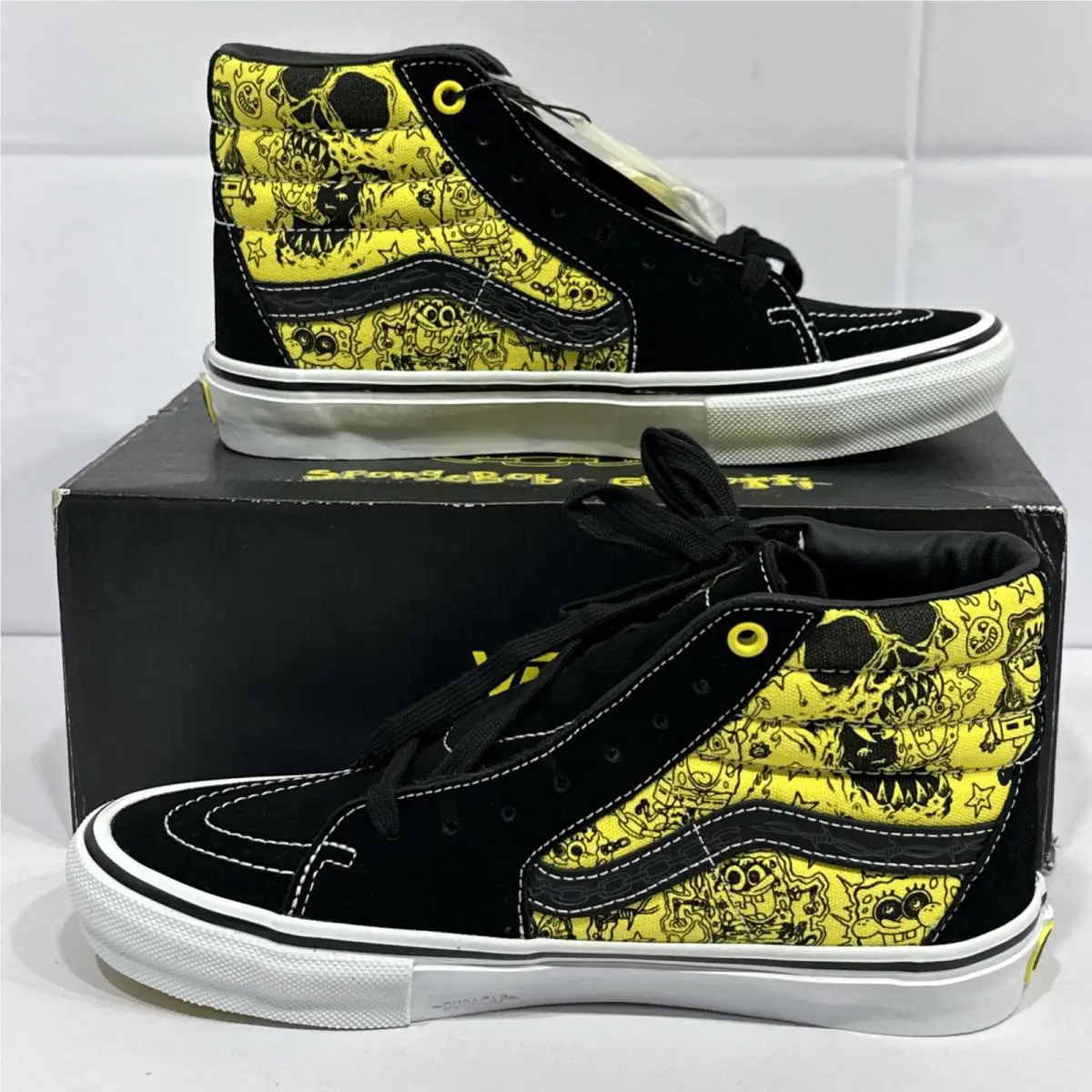 Vans shoes - Vans Sk8 Hi - (Spongebob) Gigliotti Black/Yellow 1