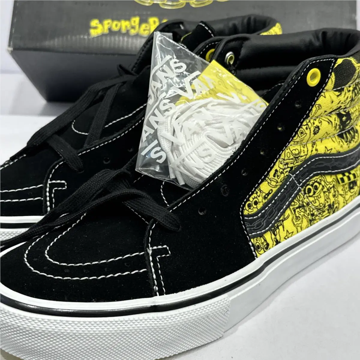 Vans shoes - Vans Sk8 Hi - (Spongebob) Gigliotti Black/Yellow 8