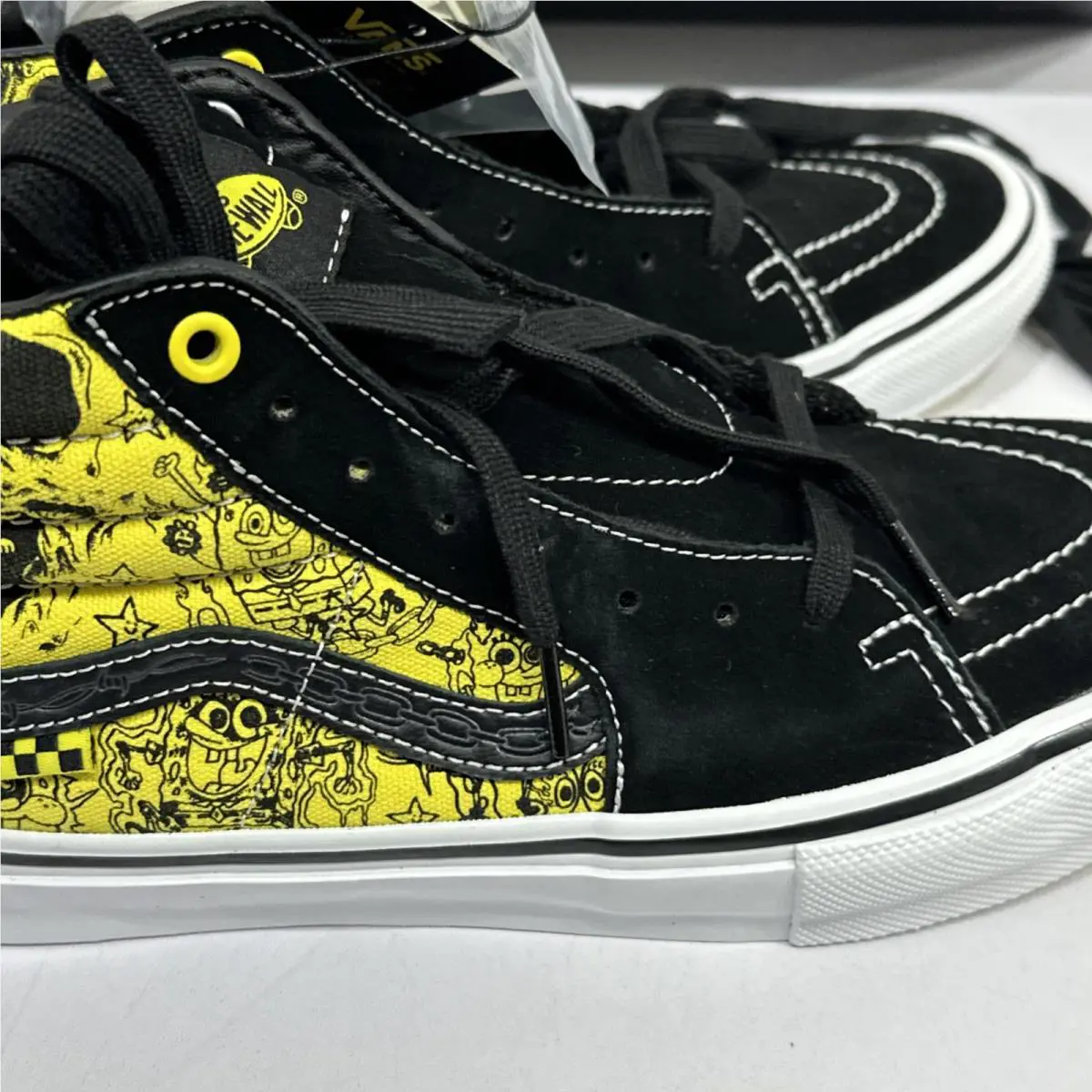 Vans shoes - Vans Sk8 Hi - (Spongebob) Gigliotti Black/Yellow 4