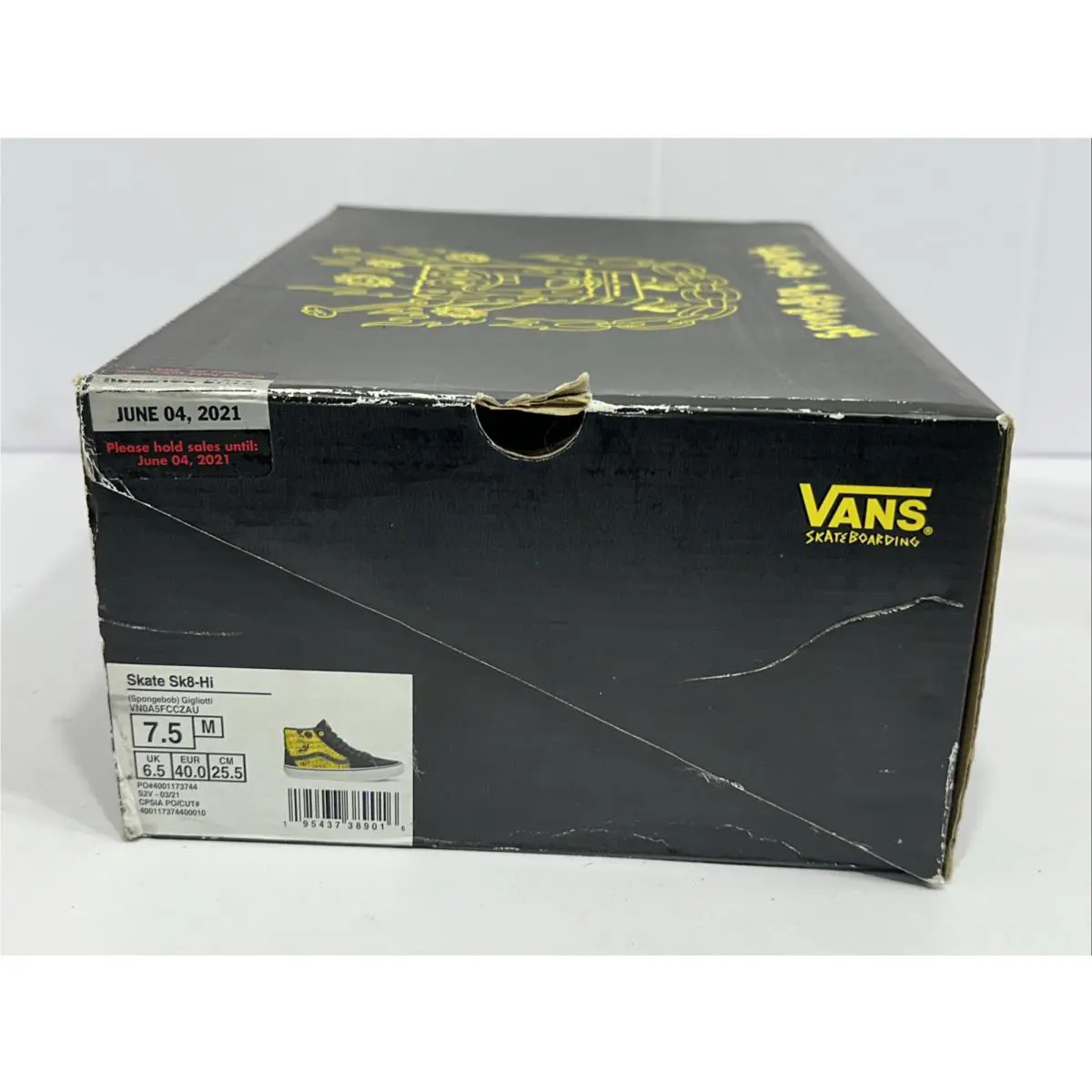 Vans shoes - Vans Sk8 Hi - (Spongebob) Gigliotti Black/Yellow 13