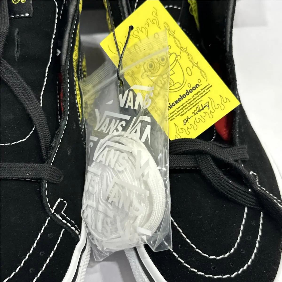 Vans shoes - Vans Sk8 Hi - (Spongebob) Gigliotti Black/Yellow 2