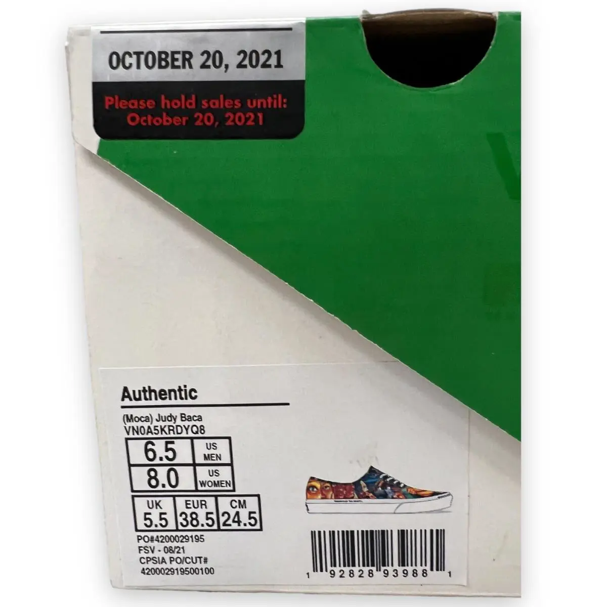 Vans shoes - Green (UPC: 192828939881) 5