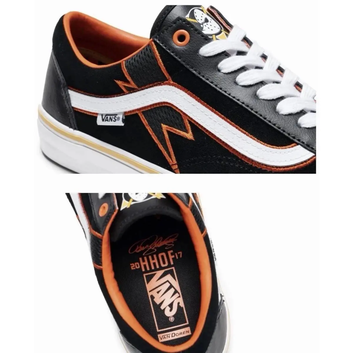 Vans shoes - Vans Anaheim Ducks - Anaheim Ducks - Selanne - Black 4