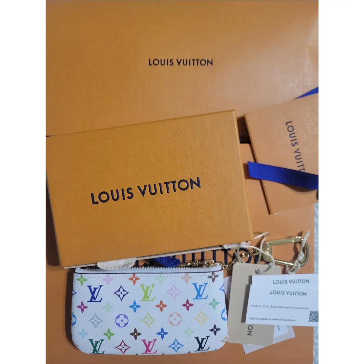 Louis Vuitton Takashi Murakami Key Pouch Box Receipt