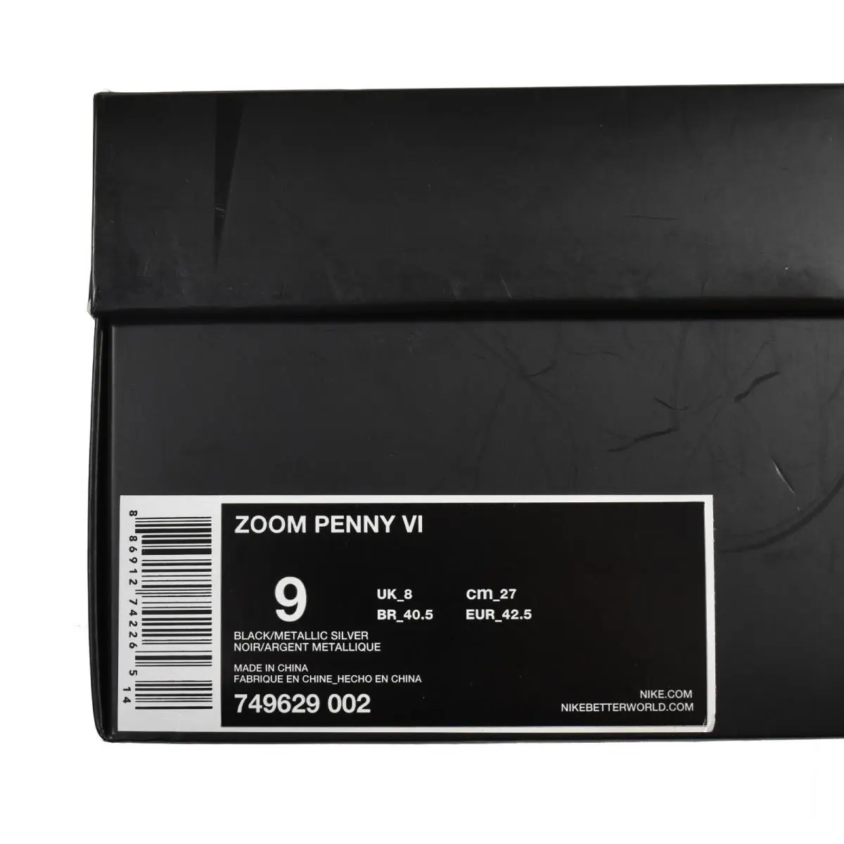 Nike shoes - Zoom Penny VI - Zoom Penny - 749629 002 - Black 3