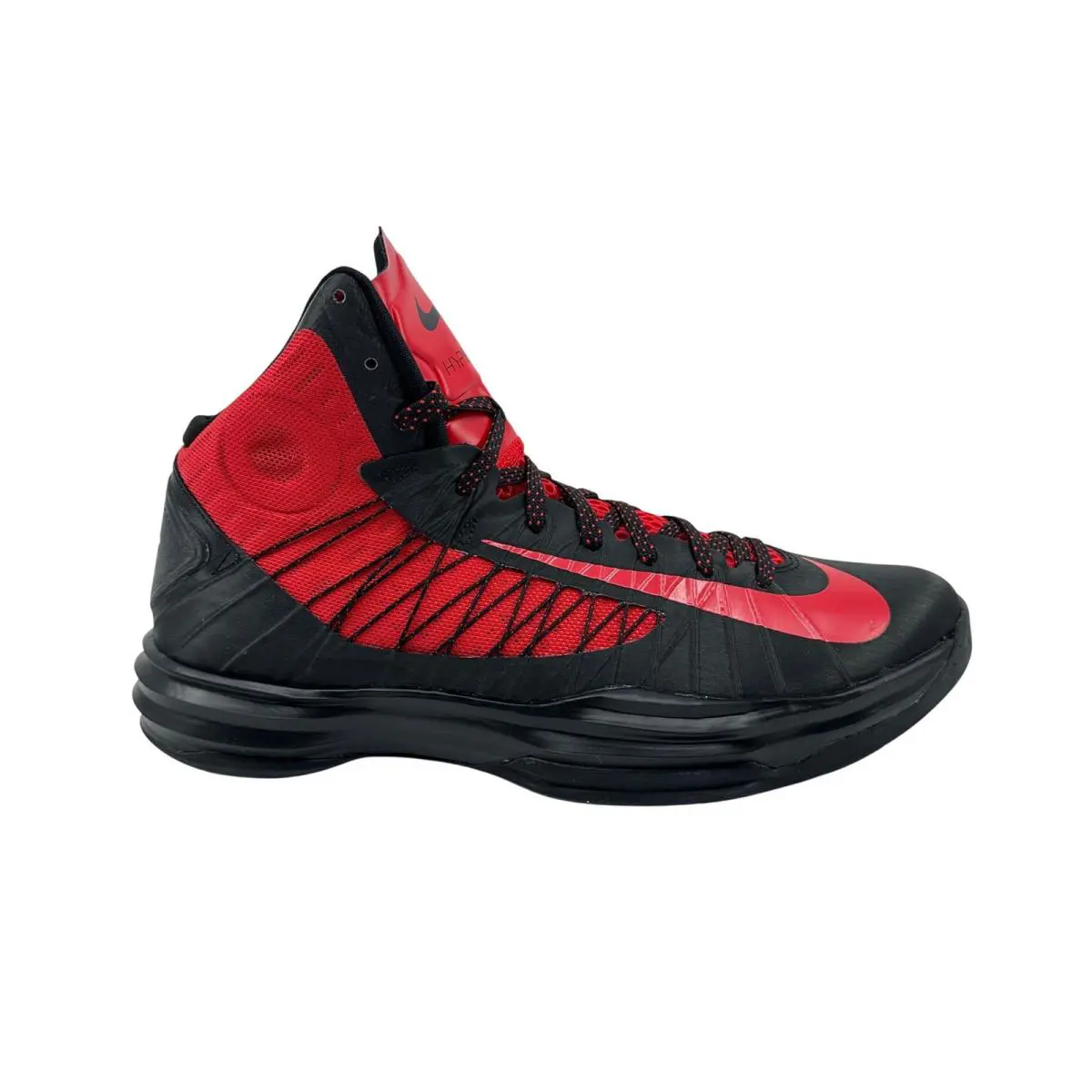Nike Hyperdunk Black University Red Mens Athletic Sneaker - Black, Manufacturer: Black University Red