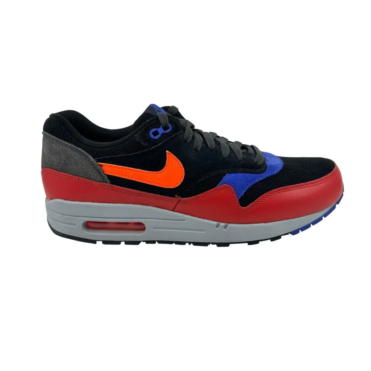 Nike Air Max 1 Essential Black Hyper Crimson Red Mens Athletic Sneaker - Black, Manufacturer: Black Hyper Crimson Red