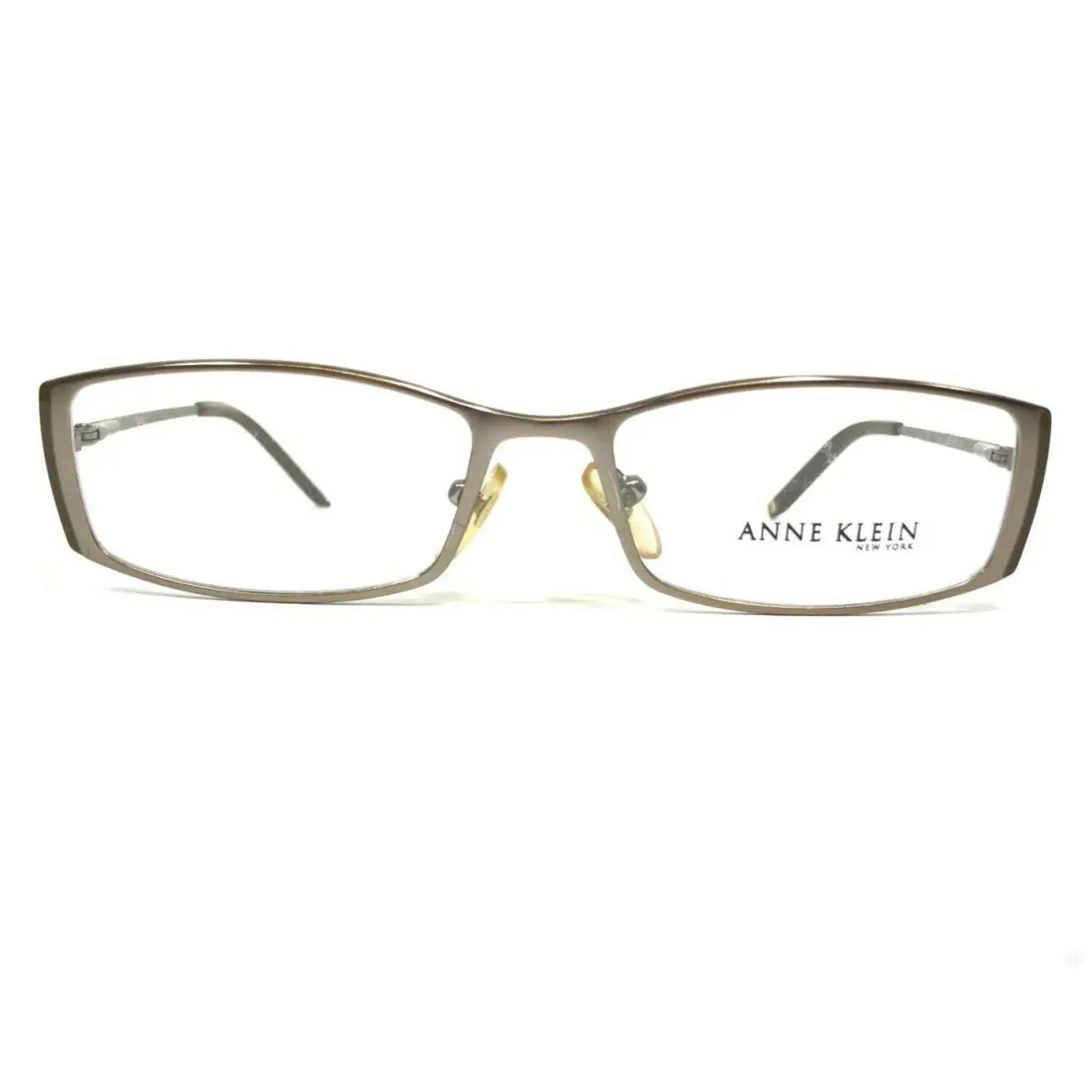 Eyeglasses Frames Akny 9085 512 Silver Gold Rectangular 51-16-135 by Anne Klein
