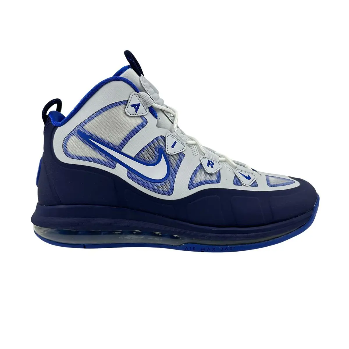 Nike Air Max Uptempto Fuse 360 Purple Platinum Blue Mens Athletic Sneaker - Purple, Manufacturer: Purple Platinum Blue