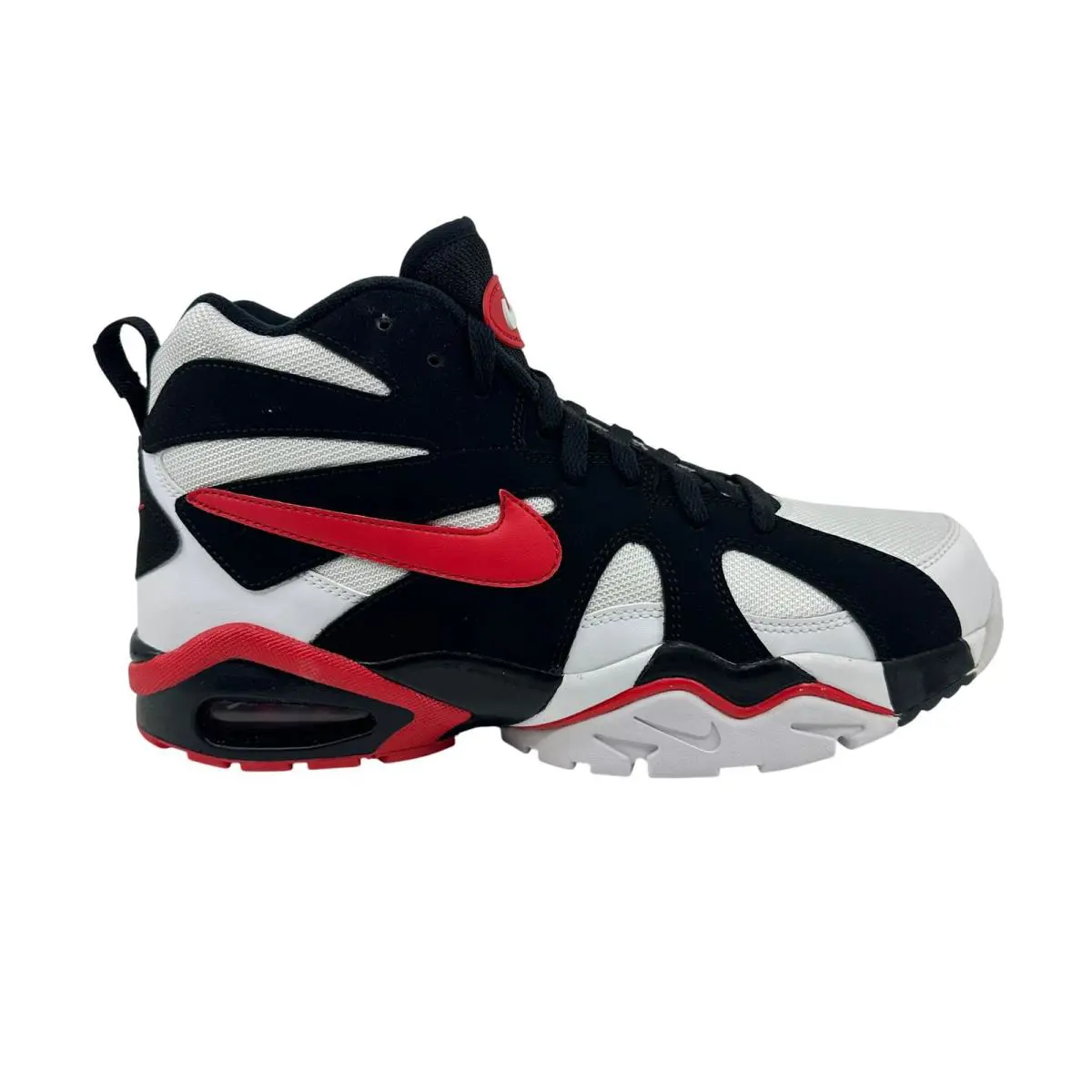 Nike Air Diamond Fury `96 White University Red Black Mens Athletic Sneaker - White, Manufacturer: White University Red Black