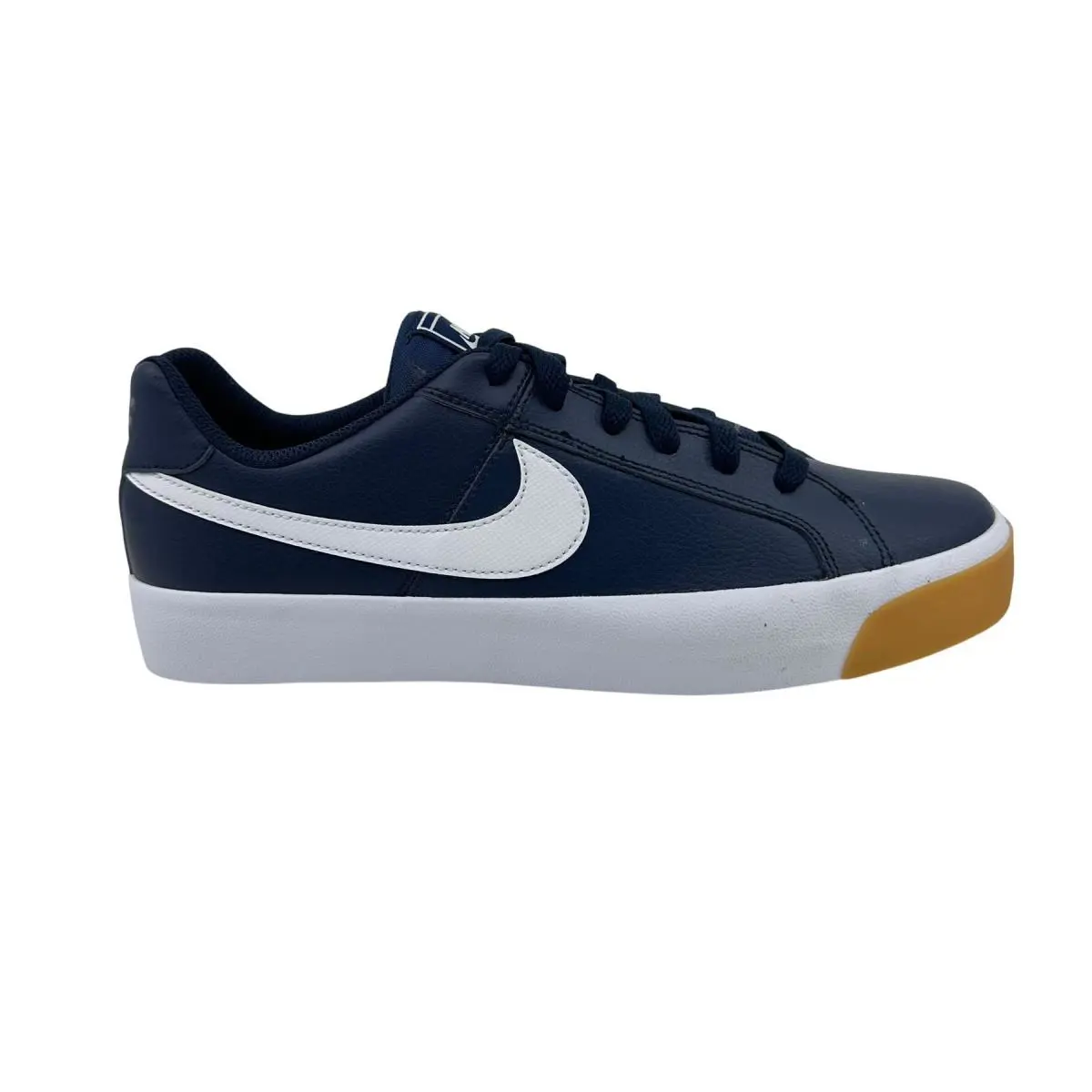 Nike Court Royale AC Obsidian Navy White Gum Mens Athletic Sneaker - Blue, Manufacturer: Obsidian Navy White Gum