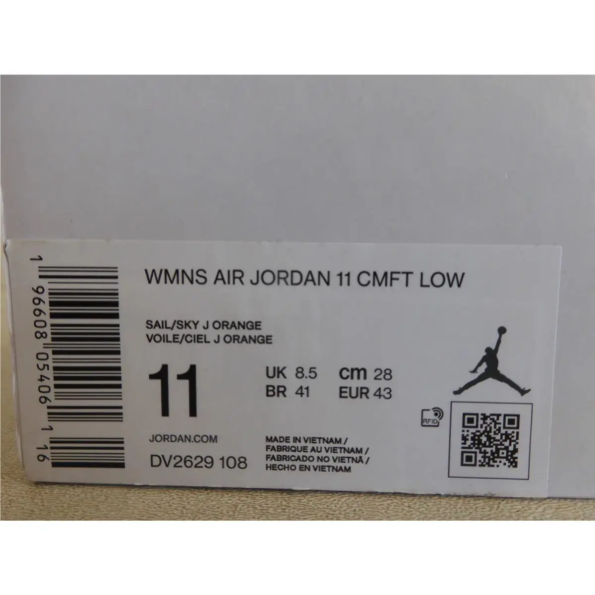 Nike shoes - Air Jordan 11 Low - Air Low - DV2629-108 - Orange 6