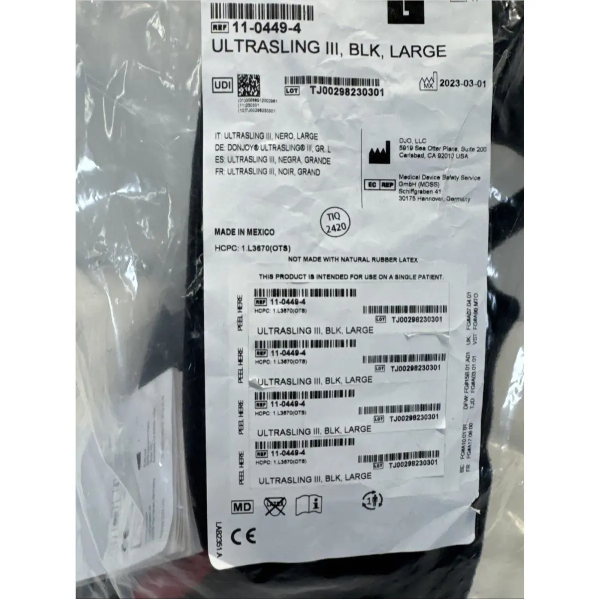 DonJoy  - 11-0449-3 - 11-0449-3 - Black 1