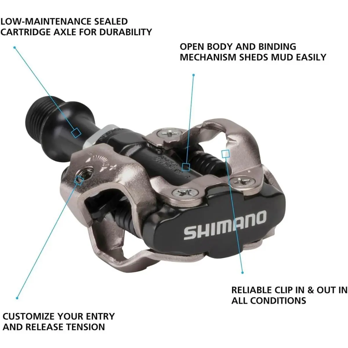 Shimano  - Shimano - PD-M540 - Black (UPC: 689228060487) 0