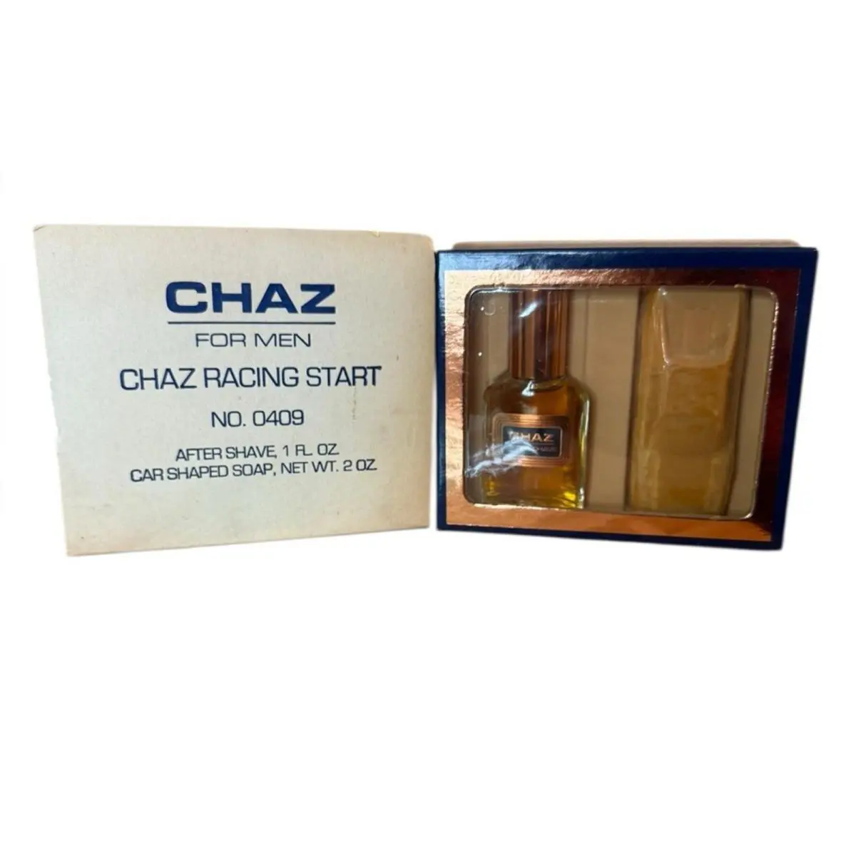 Revlon Chaz Racing Start Vintage Car Soap and Aftershave Set Rare