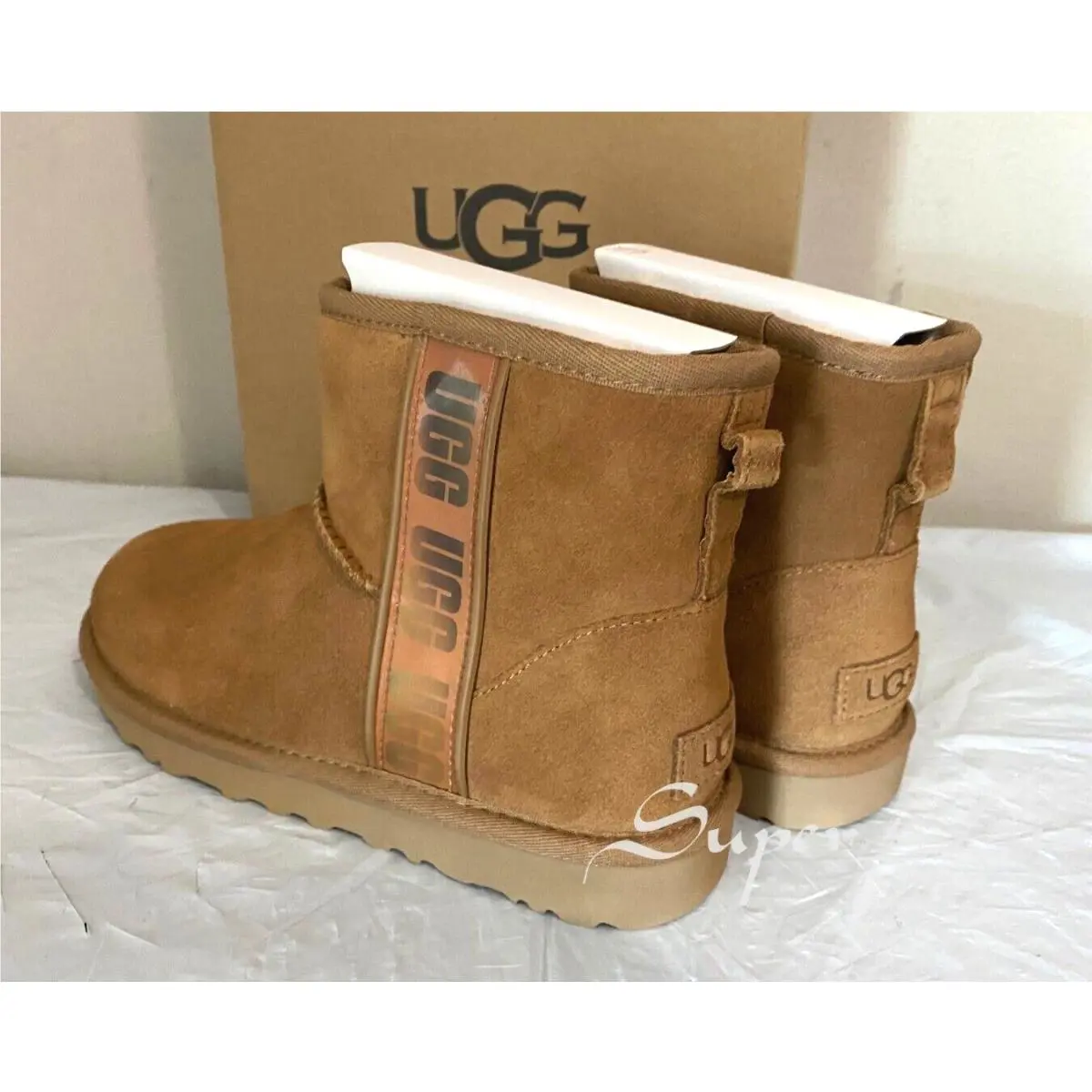 UGG shoes - UGG Australia Classic Mini Side Logo - Chestnut 11