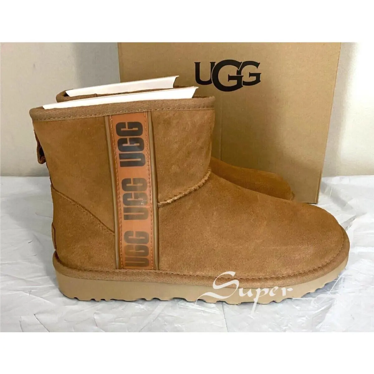UGG shoes - UGG Australia Classic Mini Side Logo - Chestnut 7