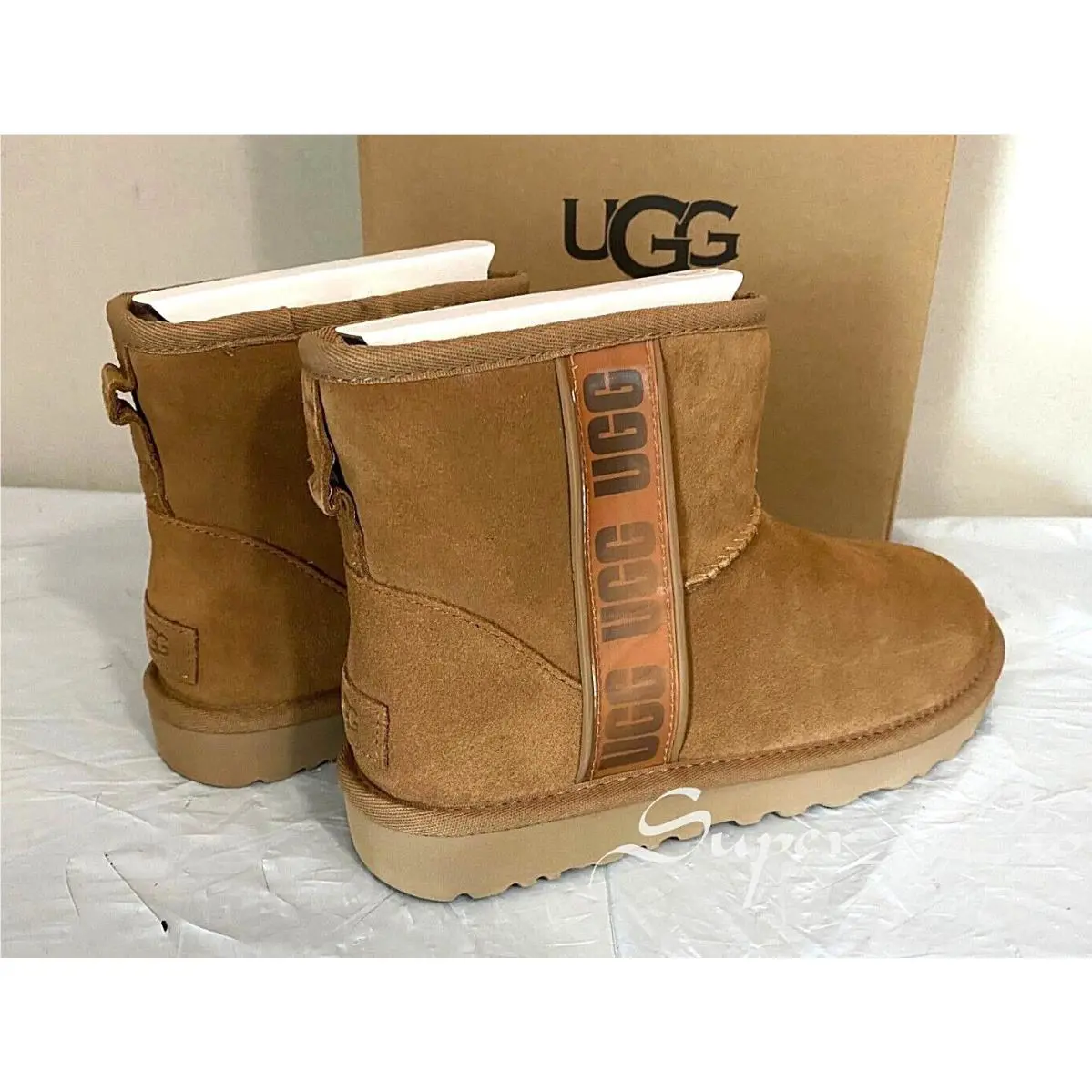 UGG shoes - UGG Australia Classic Mini Side Logo - Chestnut 4