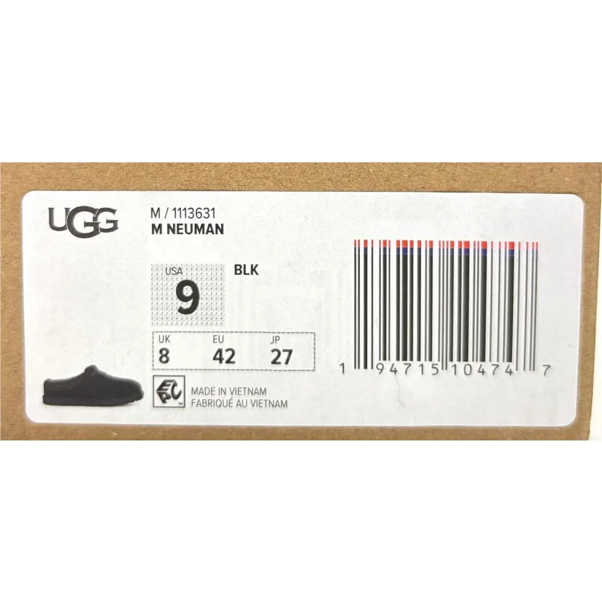 UGG shoes - UGG Neuman - Neuman - 1113631 - Black (UPC: 194715104747) 11