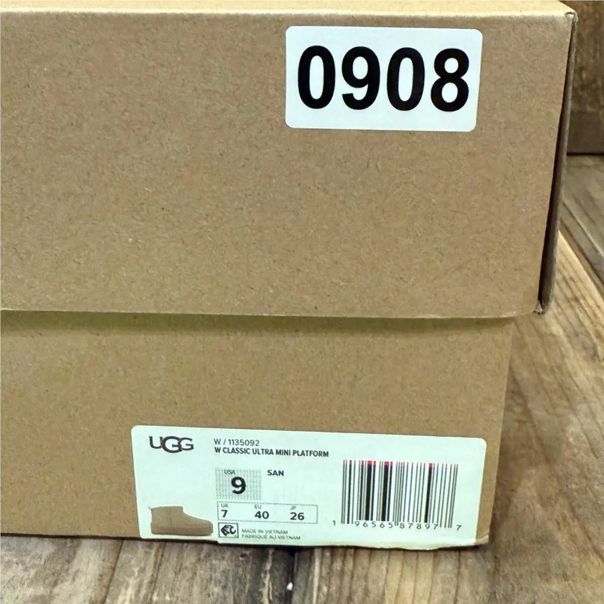 UGG shoes - Classic Ultra Mini Platform - Classic Ultra Mini Platform - 1135092 - Beige (UPC: 195719883485) 9