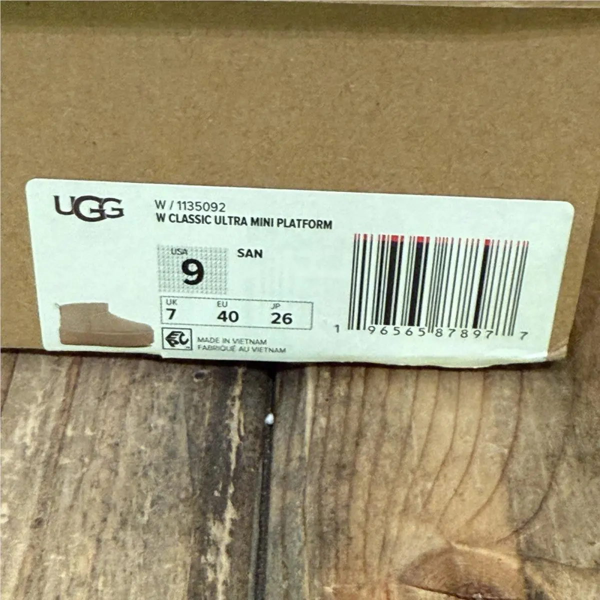UGG shoes - Classic Ultra Mini Platform - Classic Ultra Mini Platform - 1135092 - Beige (UPC: 195719883485) 10