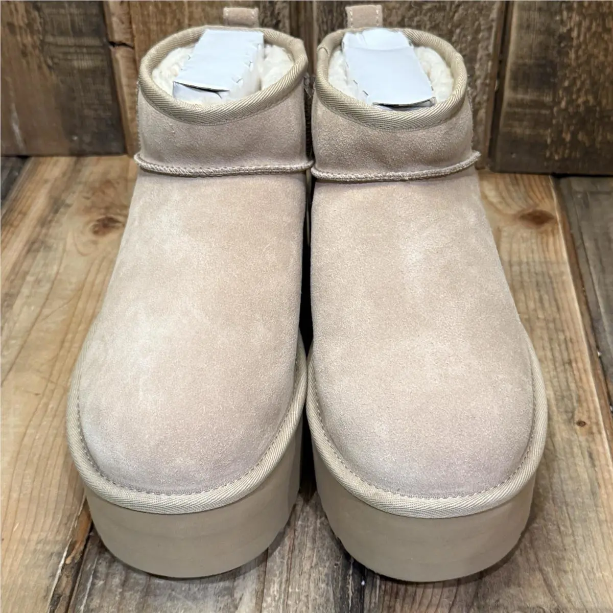 UGG shoes - Classic Ultra Mini Platform - Classic Ultra Mini Platform - 1135092 - Beige (UPC: 195719883485) 3