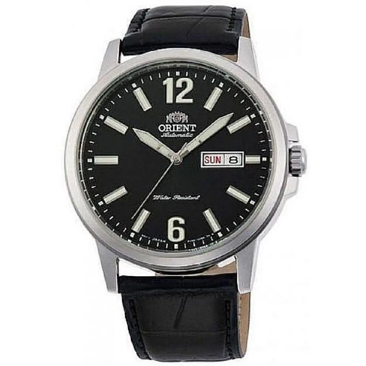 Orient RA-AA0C04B19B Men`s Automatic Day-date Black Leather Watch