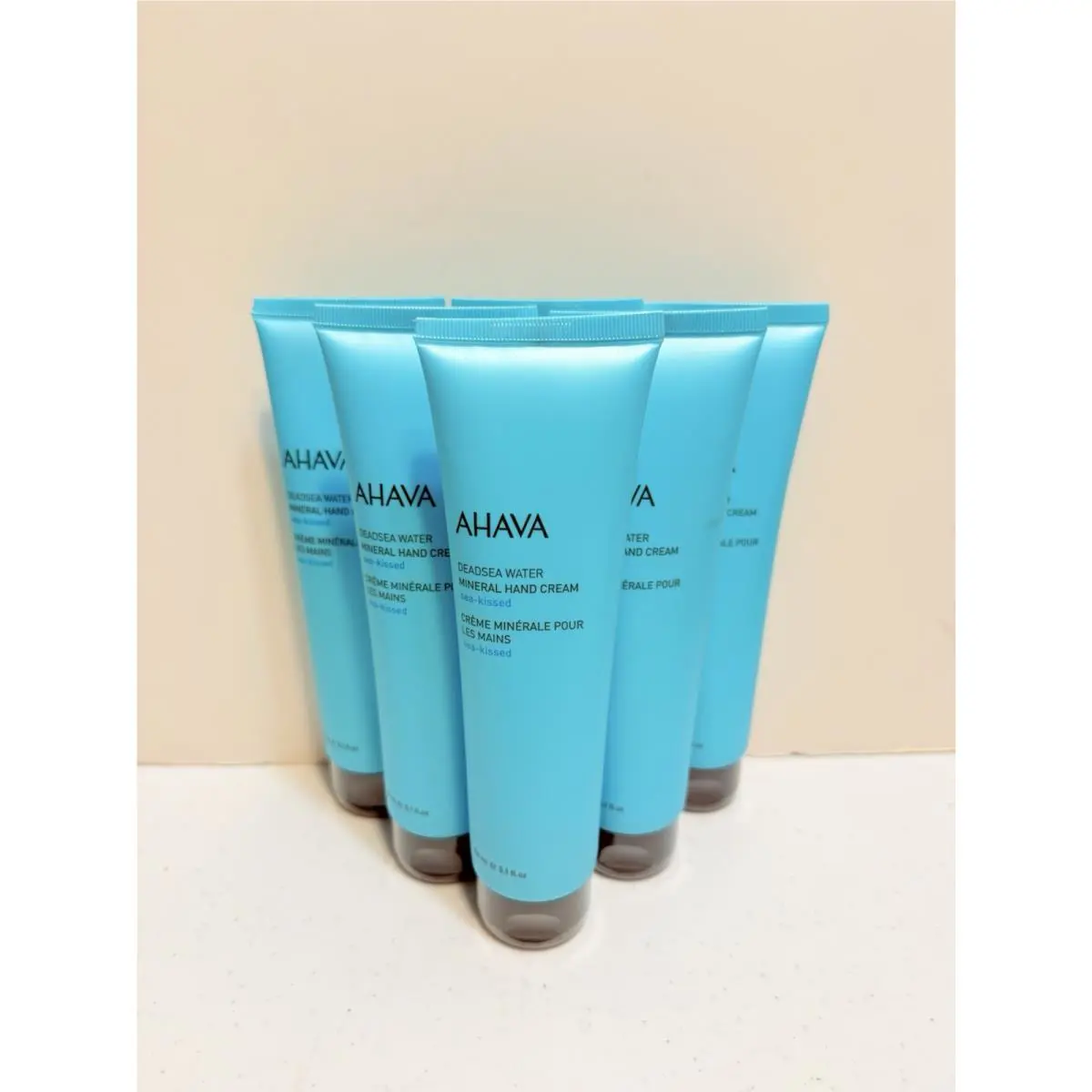 Lot of 6 Ahava Dead Sea Water Mineral Sea-kissed Hand Cream 5.1 oz 150ml