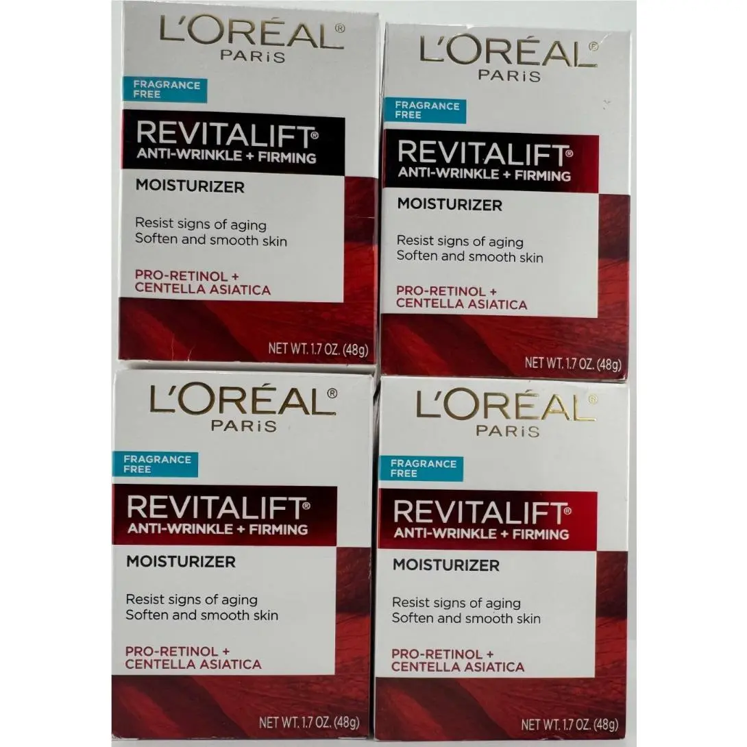 L`oréal L’oréal Revitalift Fragrance Free Anti Wrinkle + Firming Cream 1.7oz 4-Pack