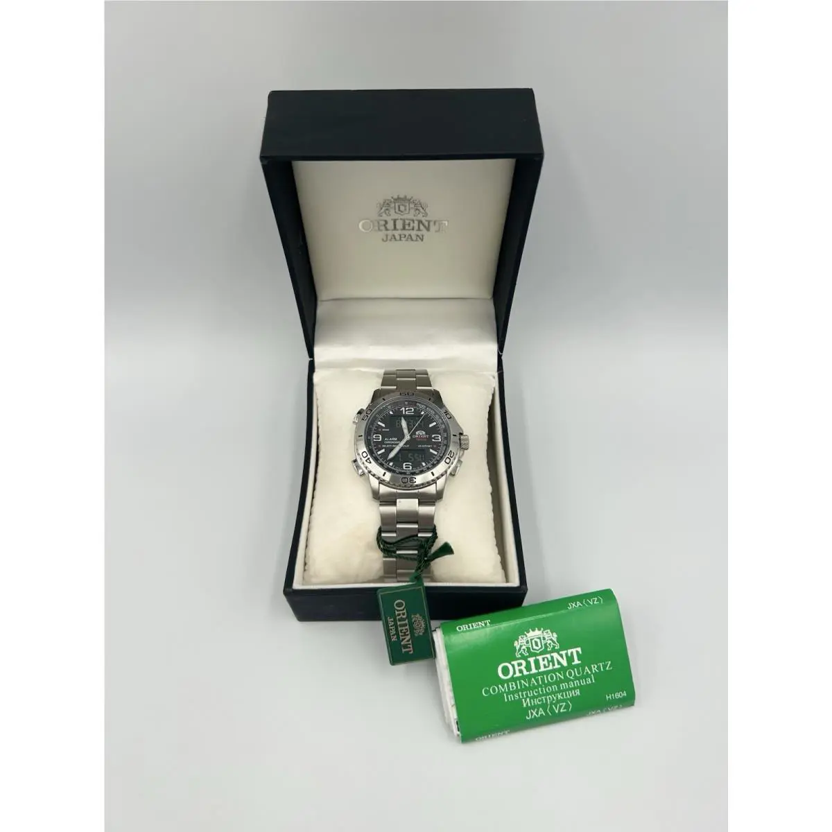 Vintage Orient Ana-digi CVZ00001B0 Men’s Watch Stainless Steel Rare