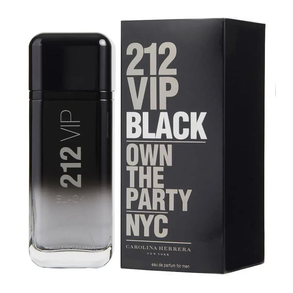 212 Vip Black by Carolina Herrera 3.4 oz Eau De Parfum Spray For Men
