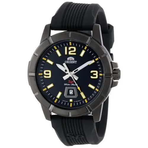 Orient FUNE900BB0 Men`s Sport Stainless Quartz Movement Silicone Strap 50m WR