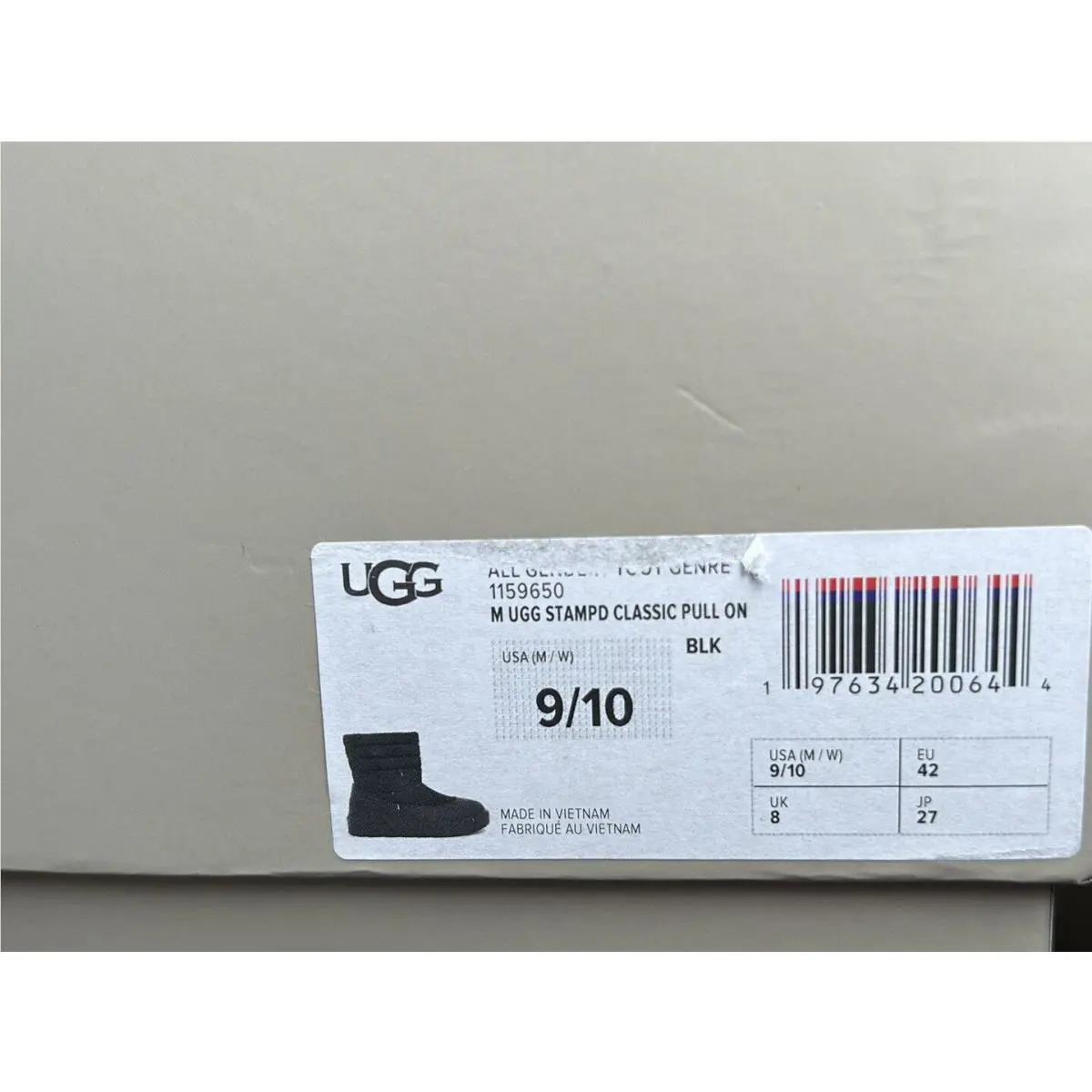 UGG shoes - UGG x Stampd Classic Pull-on Boot - Black (UPC: 197634200644) 6