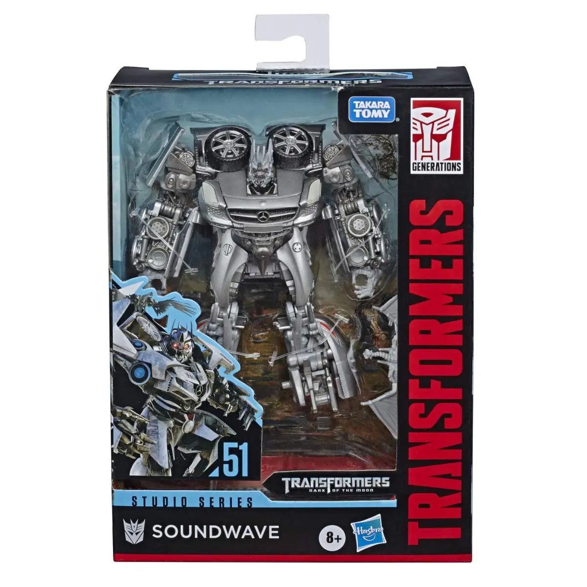 Transformers Studio Series 51 Deluxe Class Dark of The Moon Soundwave Action