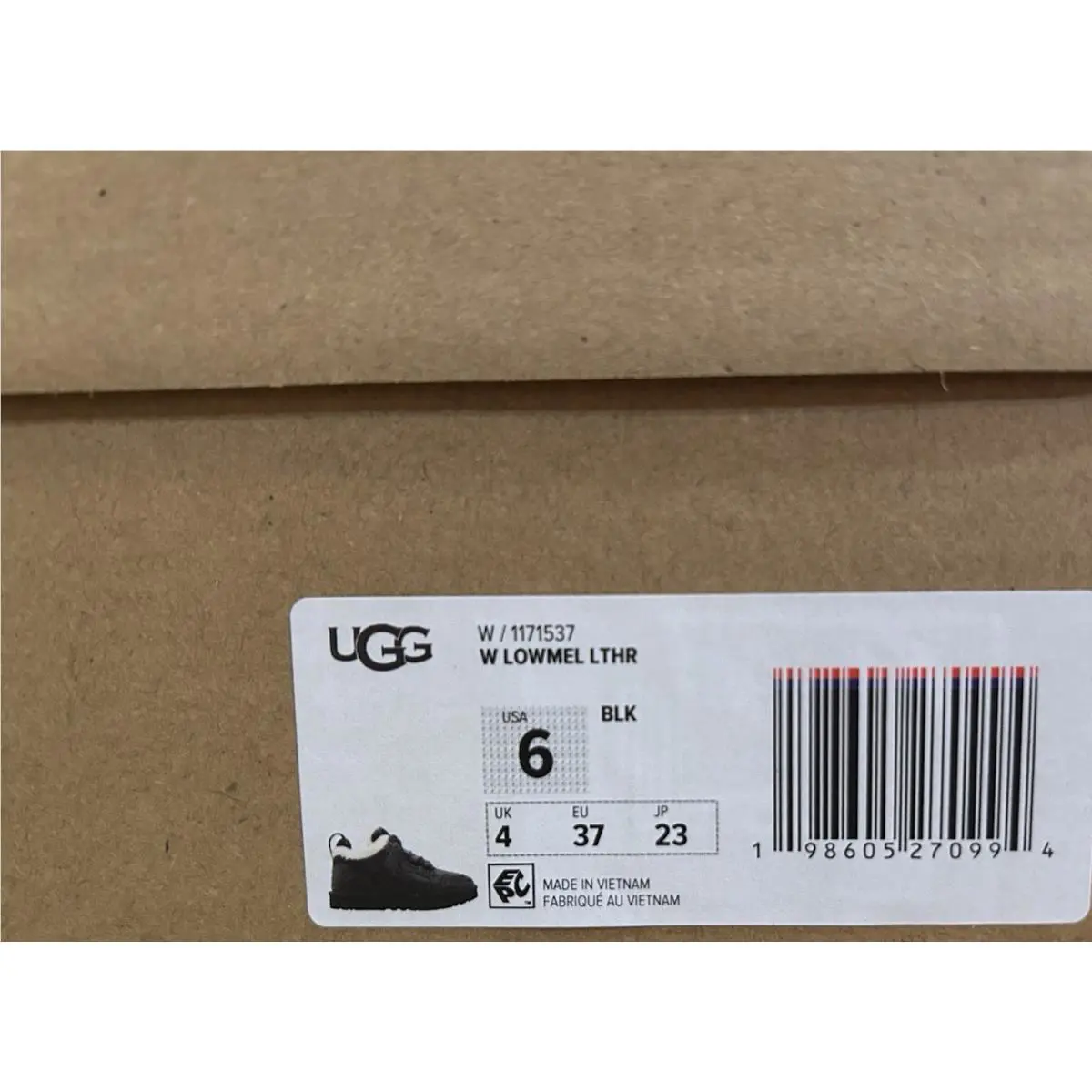 UGG shoes - UGG Lowmel Leather - Lowmel Leather - Black (UPC: 198605270994) 5