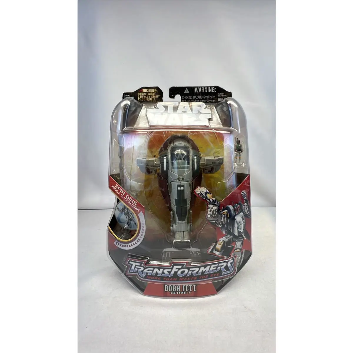 Hasbro Star Wars Transformers Boba Fett Figure 2006