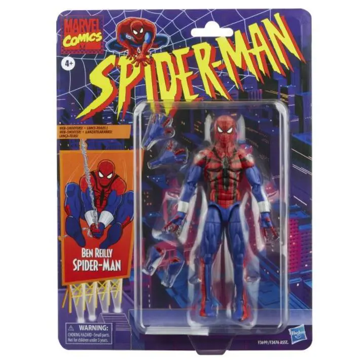 2021 Marvel Legends Retro Series Wave 2 Spider-man Action Figure Ben Reilly