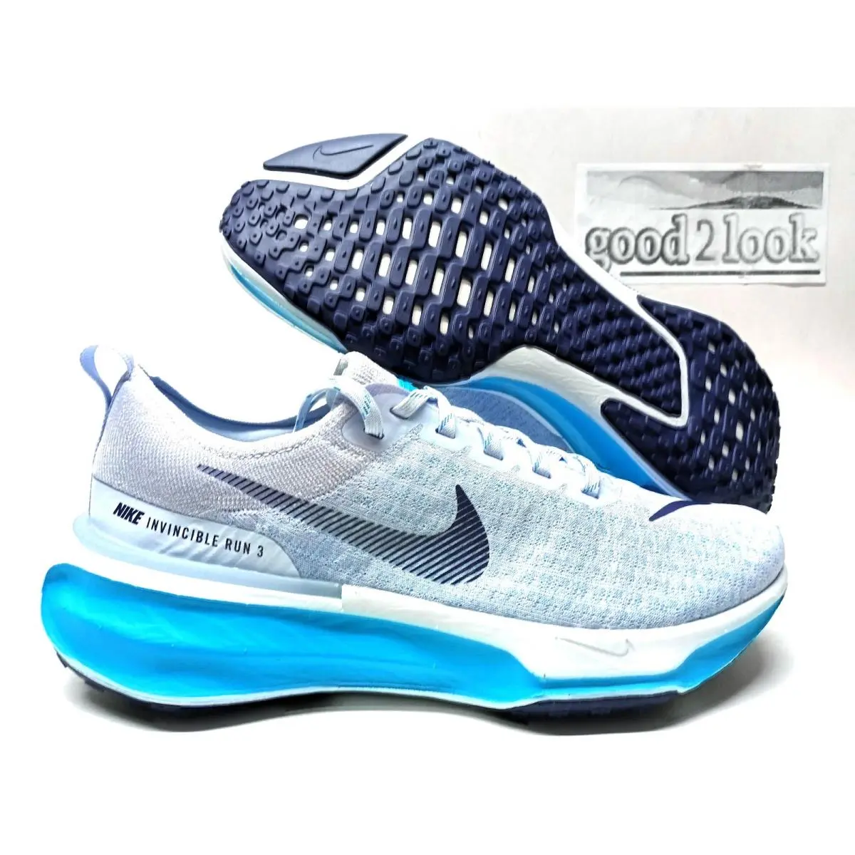 Nike Zoomx Invincible Run FK 3 Blue Tint/blue Void Size Men`s 10 DR2615-407