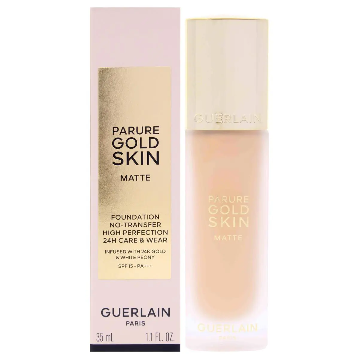 Parure Gold Skin Matte 24H Wear Spf 15 - 0N Neutral by Guerlain - 1.1 oz