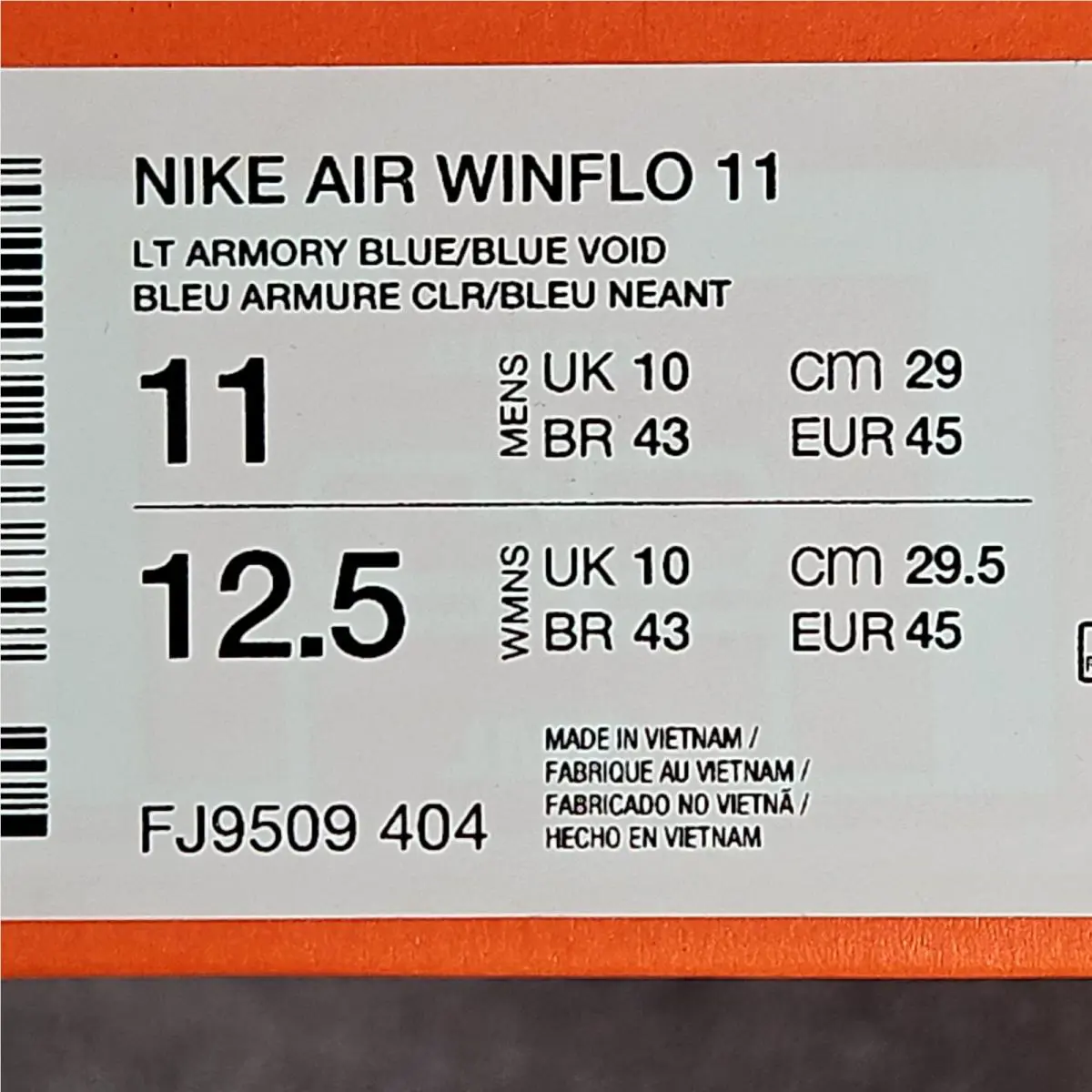 Nike shoes - Nike Air Winflo 11 - Air Winflo - FJ9509-404 - LT ARMORY BLUE/BLUE VOID BLEU ARMURE CLR/BLEU NEANT 13