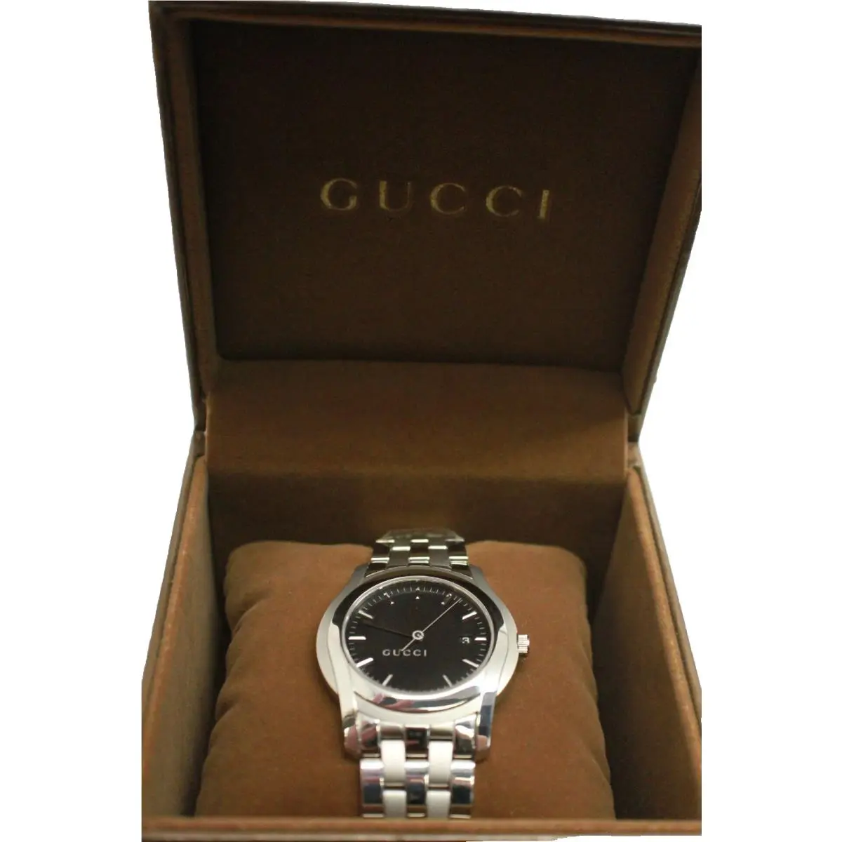 Gucci Mens Watch Back Dial 550 xl 38mm Case