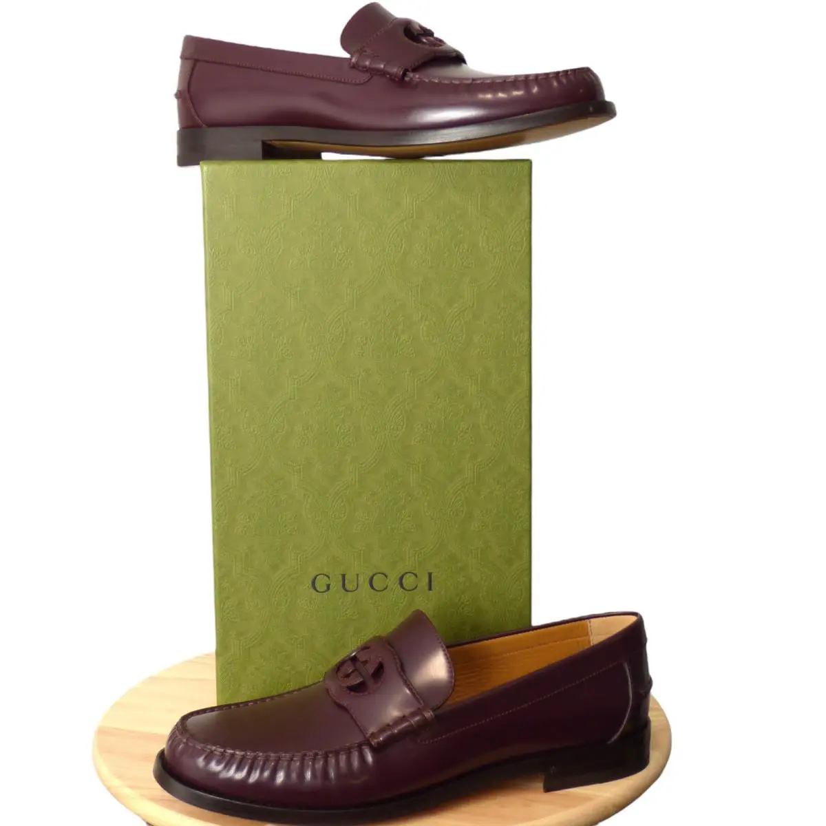 Gucci- Brown Millennial Ribot Loafer Size US-12 1/2 - Brown