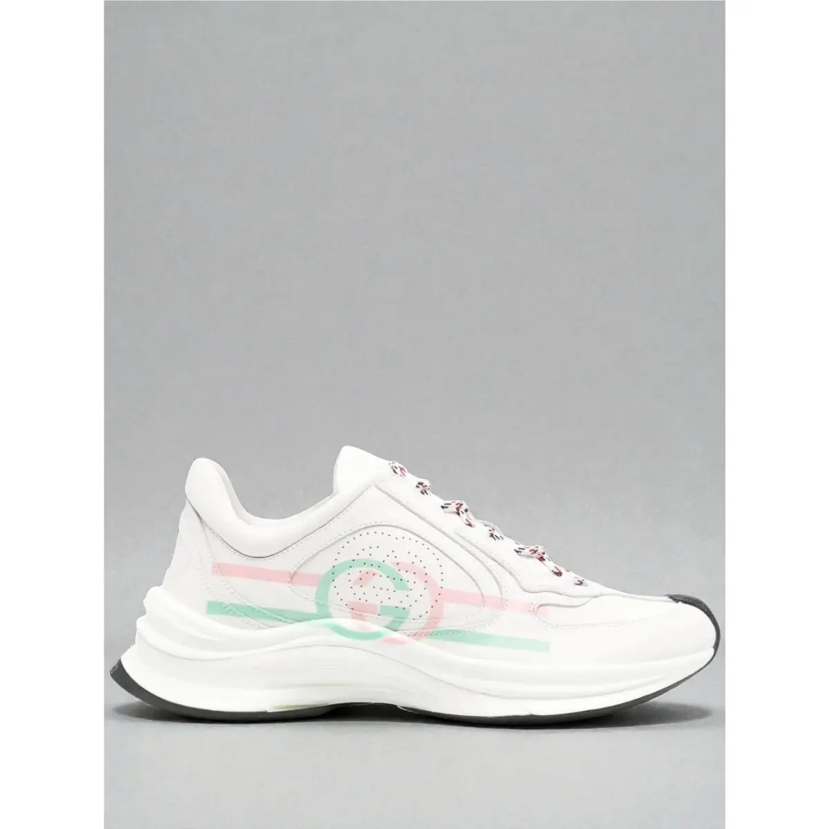 Run Interlock GG Logo Leather Sneakers Shoes Size EU39.5 US9.5 by Gucci