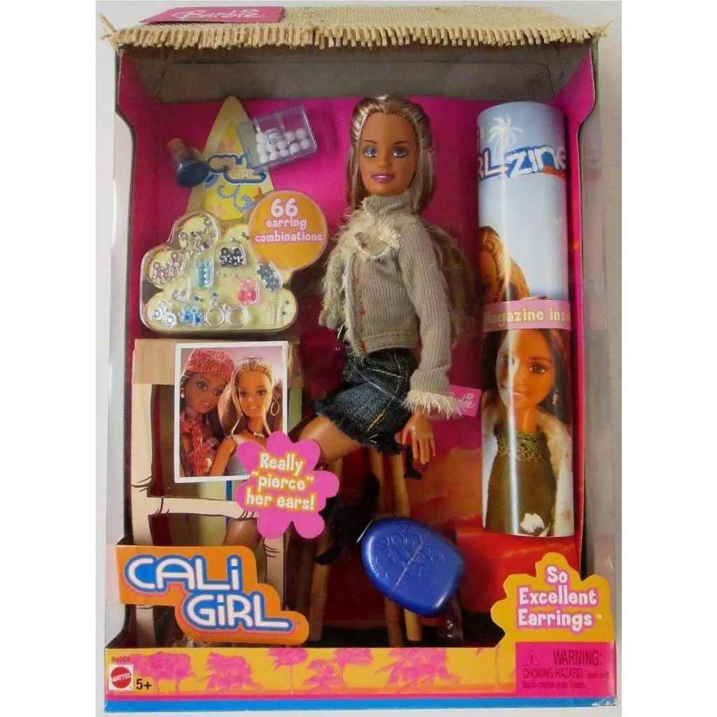 Mattel Cali Girl So Excellent Earrings - Barbie