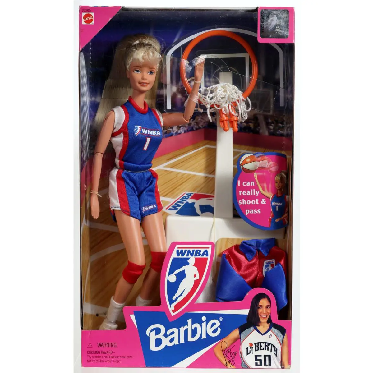 Wnba Barbie Rebecca Lobo Doll - 20205 Never Removed From Box 1998 by Mattel